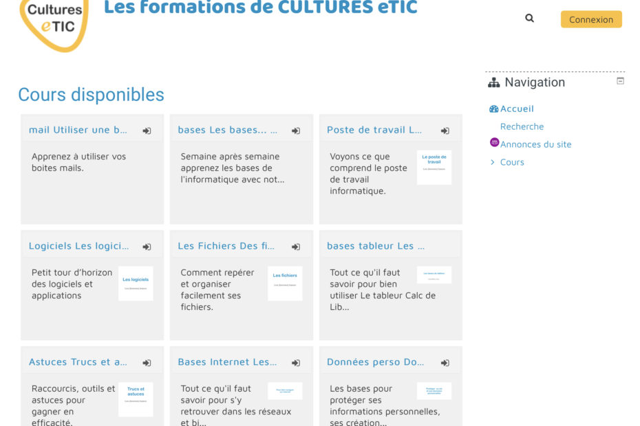 Formations en ligne gratuites